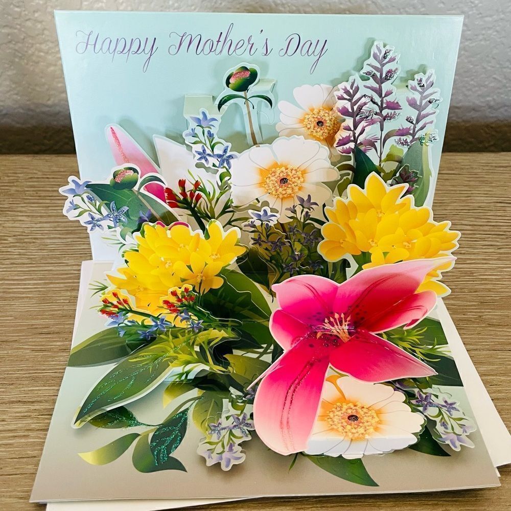 Mother’s Day Floral Pop-up Bouquet Greeting Card